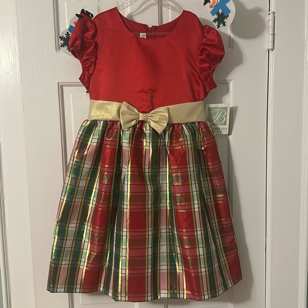 Bonnie Jean Christmas Dress, size 12, NWT